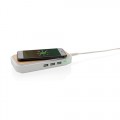 XD Design Bamboo 5W wireless charger with 3 USB ports P308.459