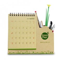 筆筒連座枱月曆