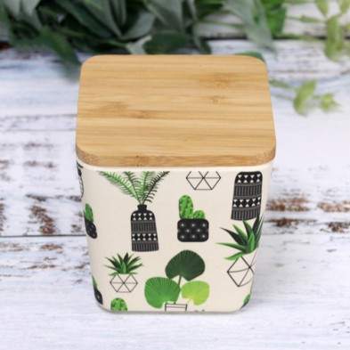 Bamboo fiber food container