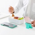 Lunch box with mobile stand