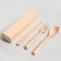 Wooden box tableware set