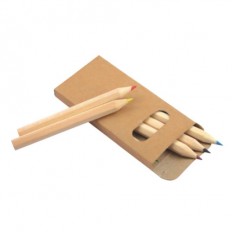自然木色顏色鉛筆套裝(長方形盒)